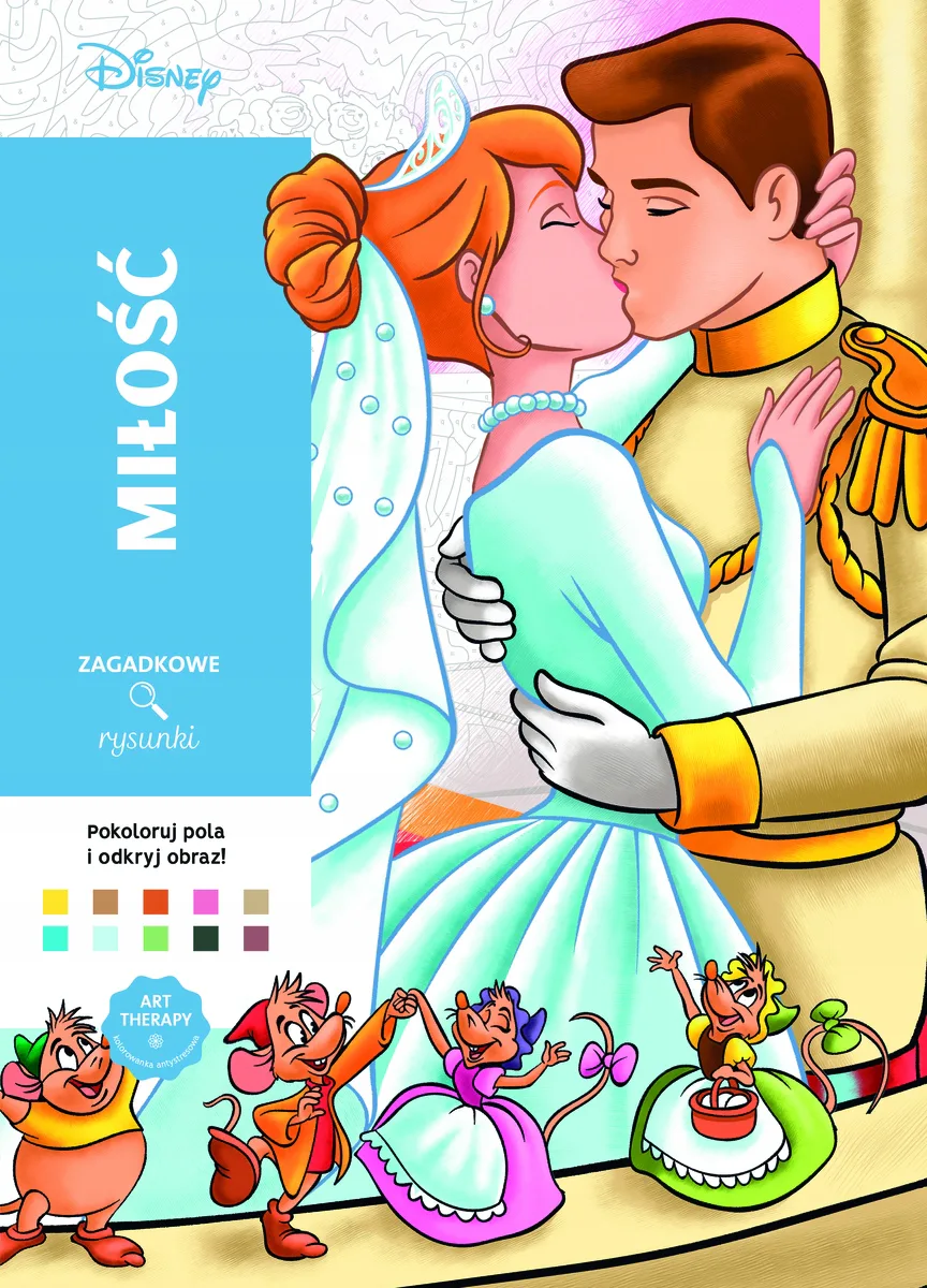 Okładka: Disney KOLOROWANKA ANTYSTRESOWA Miłość ART therapy A4