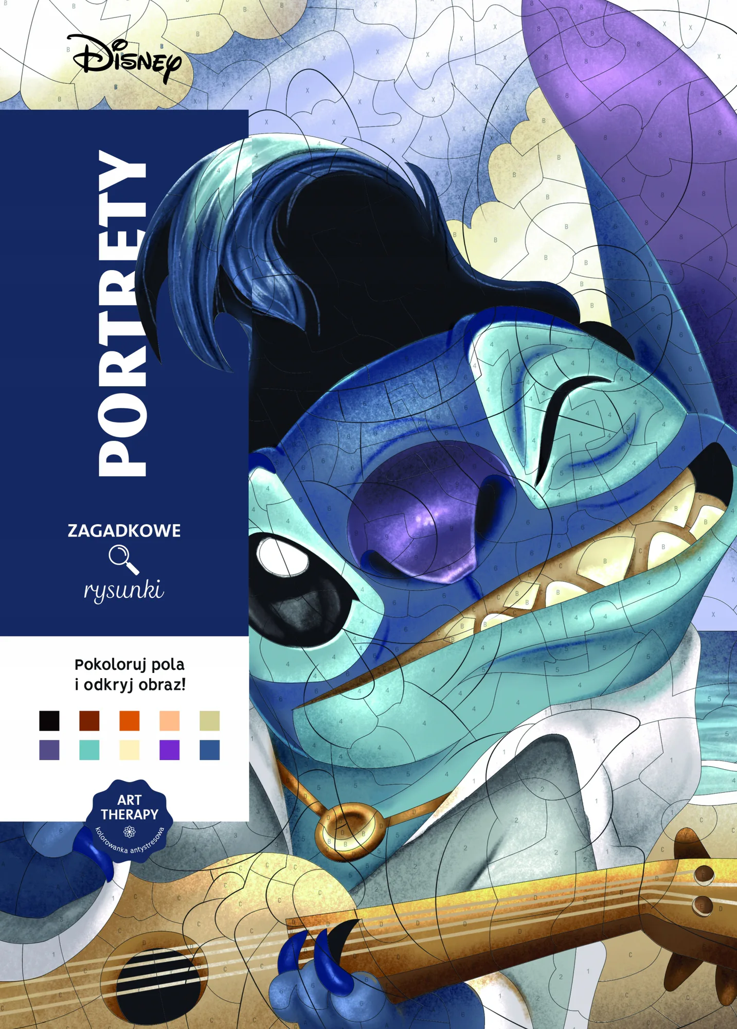 Okładka: Art therapy Kolorowanka antystresowa Disney Portrety iluzje optyczne