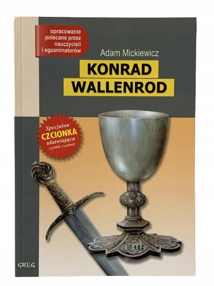 Okładka: KONRAD WALLENROD lektura z opracowaniem