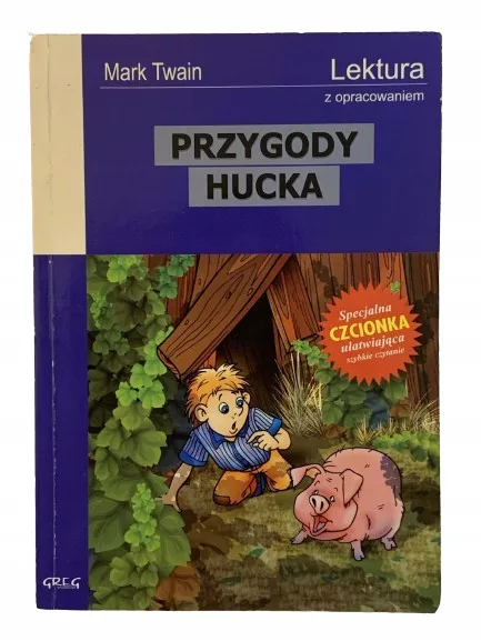 Okładka: Przygody HUCKA Mark Twain lektura z opracowaniem