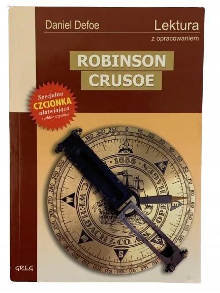 Okładka: ROBINSON CRUSOE lektura z opracowaniem DEFOE