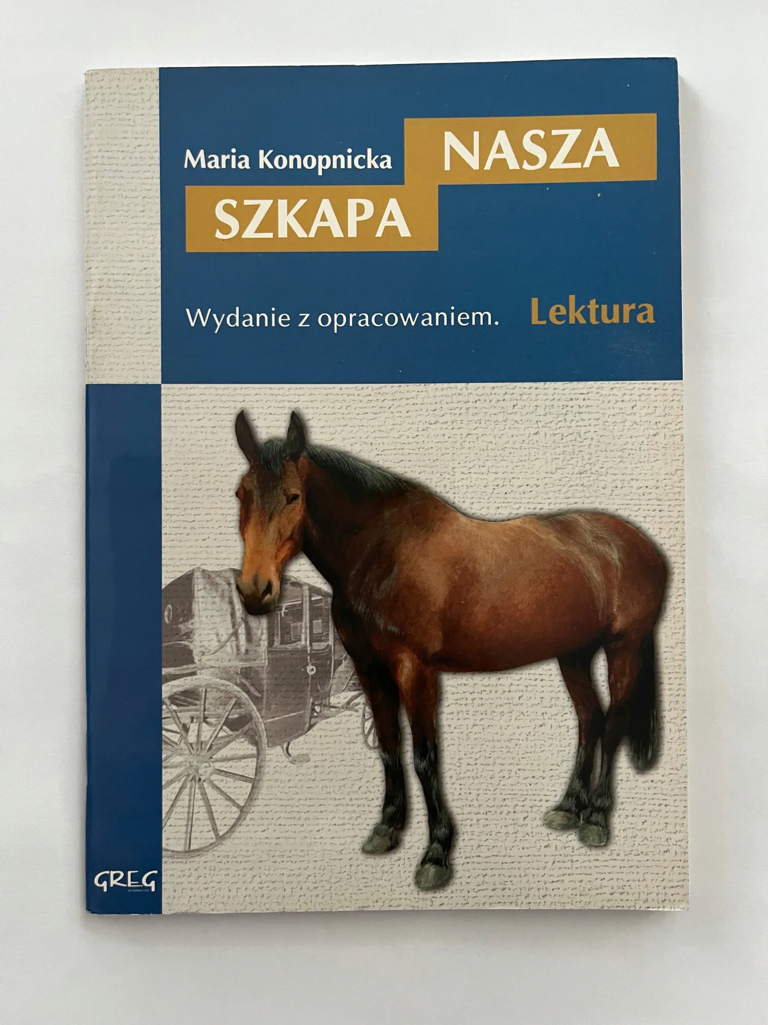 Okładka: NASZA SZKAPA lektura z opracowaniem Greg