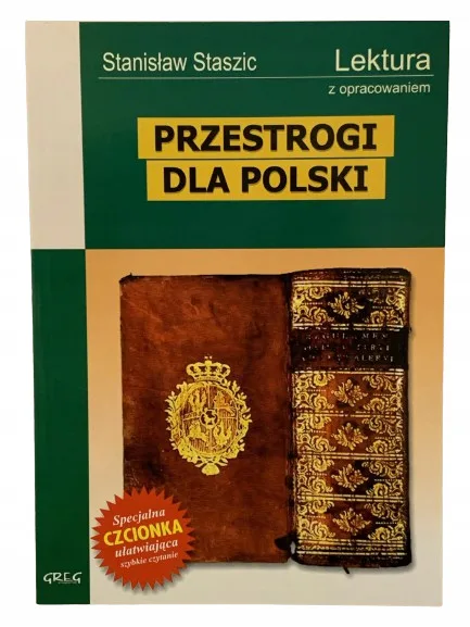 Okładka: Przestrogi dla Polski lektura z opracowaniem