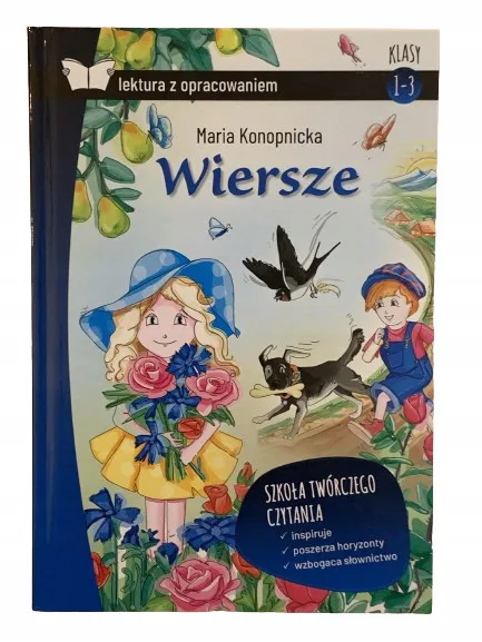 Okładka: Wiersze POEZJA Maria KONOPNICKA z opracowaniem