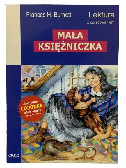 Okładka: Mała księżniczka lektura z opracowaniem Burnett