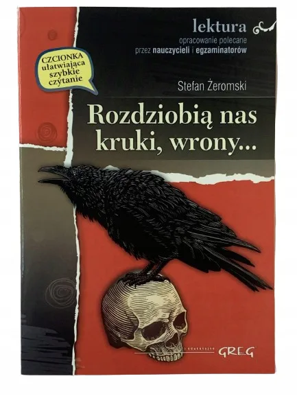 Okładka: Rozdziobią nas kruki wrony lektura z opracowaniem