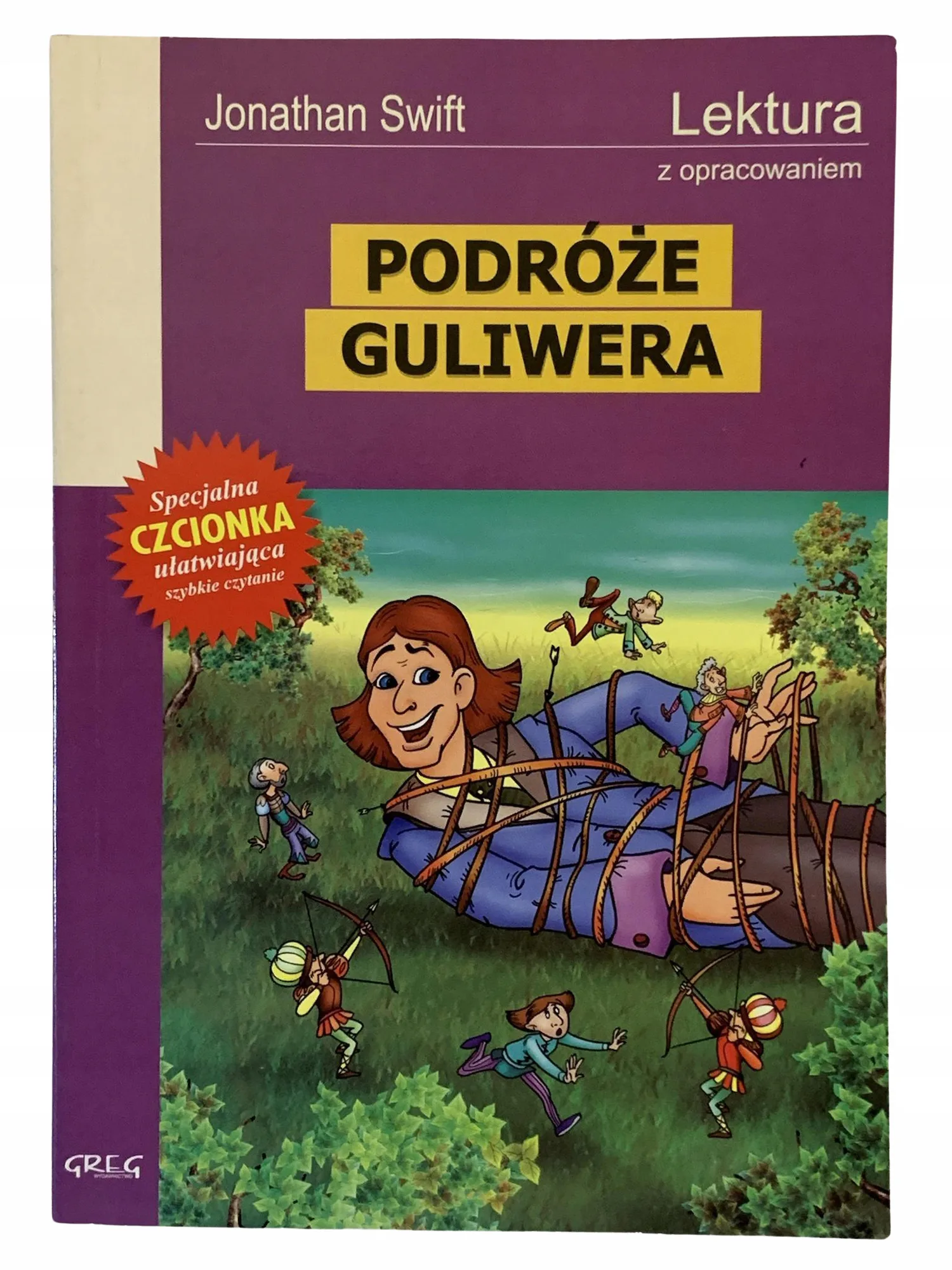 Okładka: PODRÓŻE GULIWERA lektura z opracowaniem SWIFT