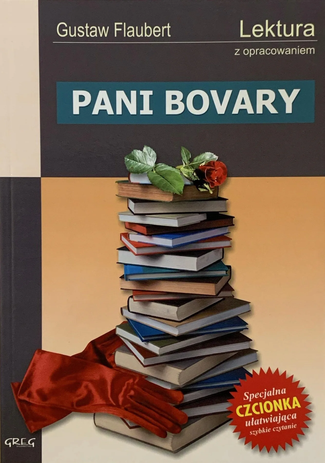 Okładka: Pani Bovary Flaubert LEKTURA z opracowaniem