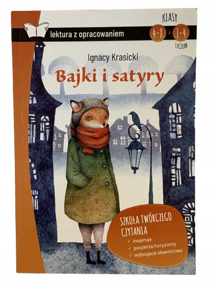 Okładka: Bajki i satyry Krasicki lektura z opracowaniem