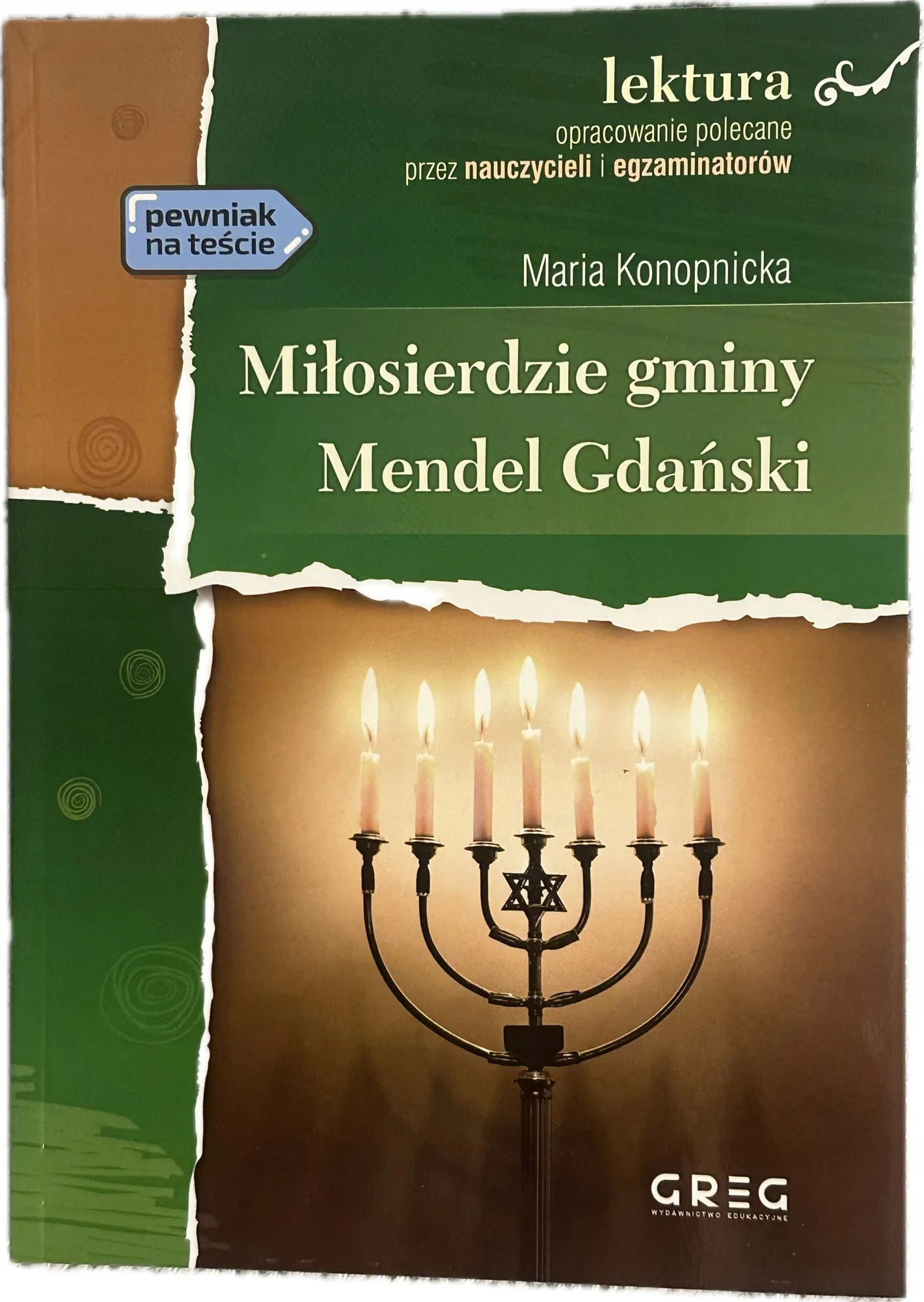 Okładka: Miłosierdzie gminy MENDEL GDAŃSKI z opracowaniem