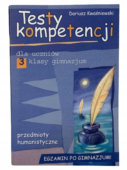 Okładka: EGZAMIN ÓSMOKLASISTY testy kompetencji GIMNAZJUM