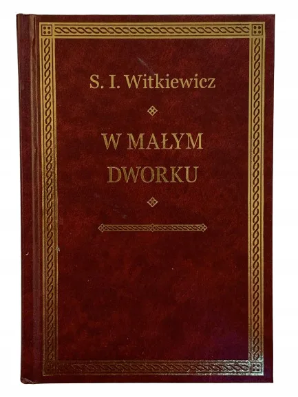 Okładka: W małym dworku Witkiewicz oprawa skóra stan bdb