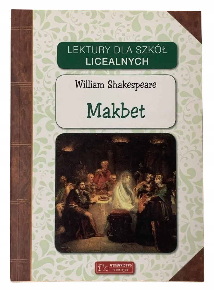 Okładka: MAKBET WILLIAM SHAKESPEARE lektura LICEUM