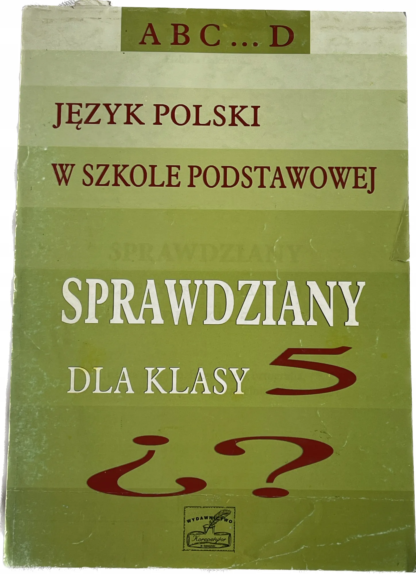 Okładka: Język polski sprawdziany testy klasa 5