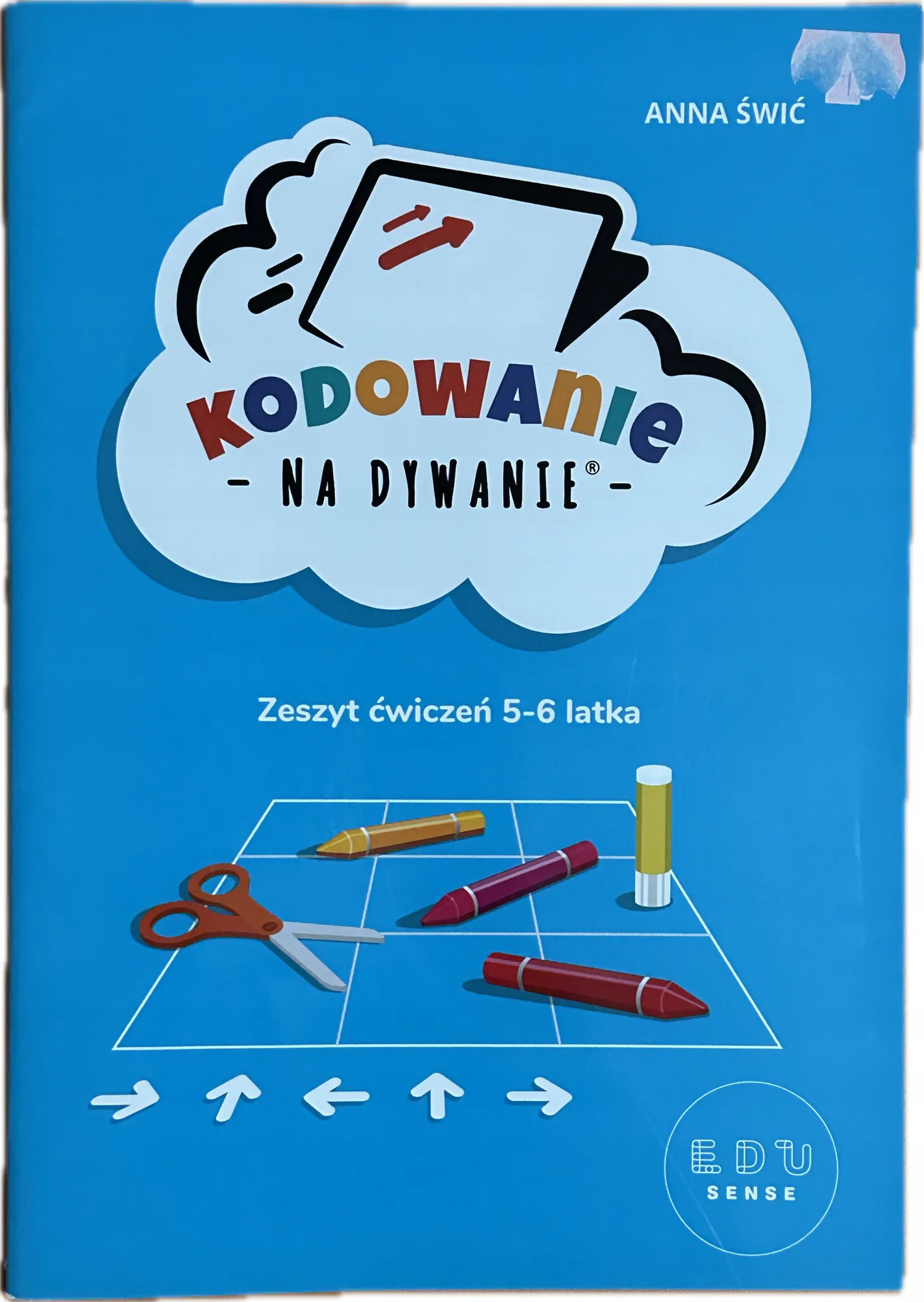 Okładka: Kodowanie NA DYWANIE NAUKA KODOWANIA zadania łamigłówki 5 6 LAT