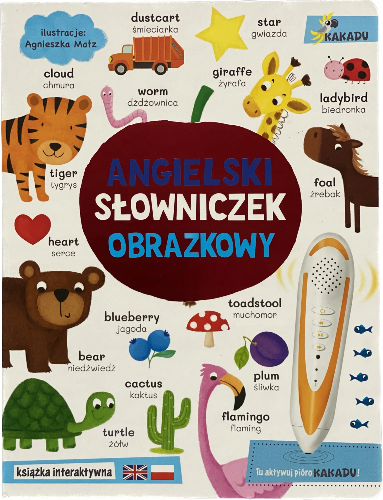 Okładka: język angielski DLA MALUCHÓW słowniczek tektura A4