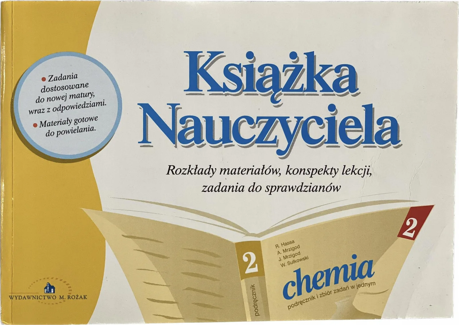 Okładka: CHemia KSIĄZKA NAUCZYCIELA zadania na sprawdziany