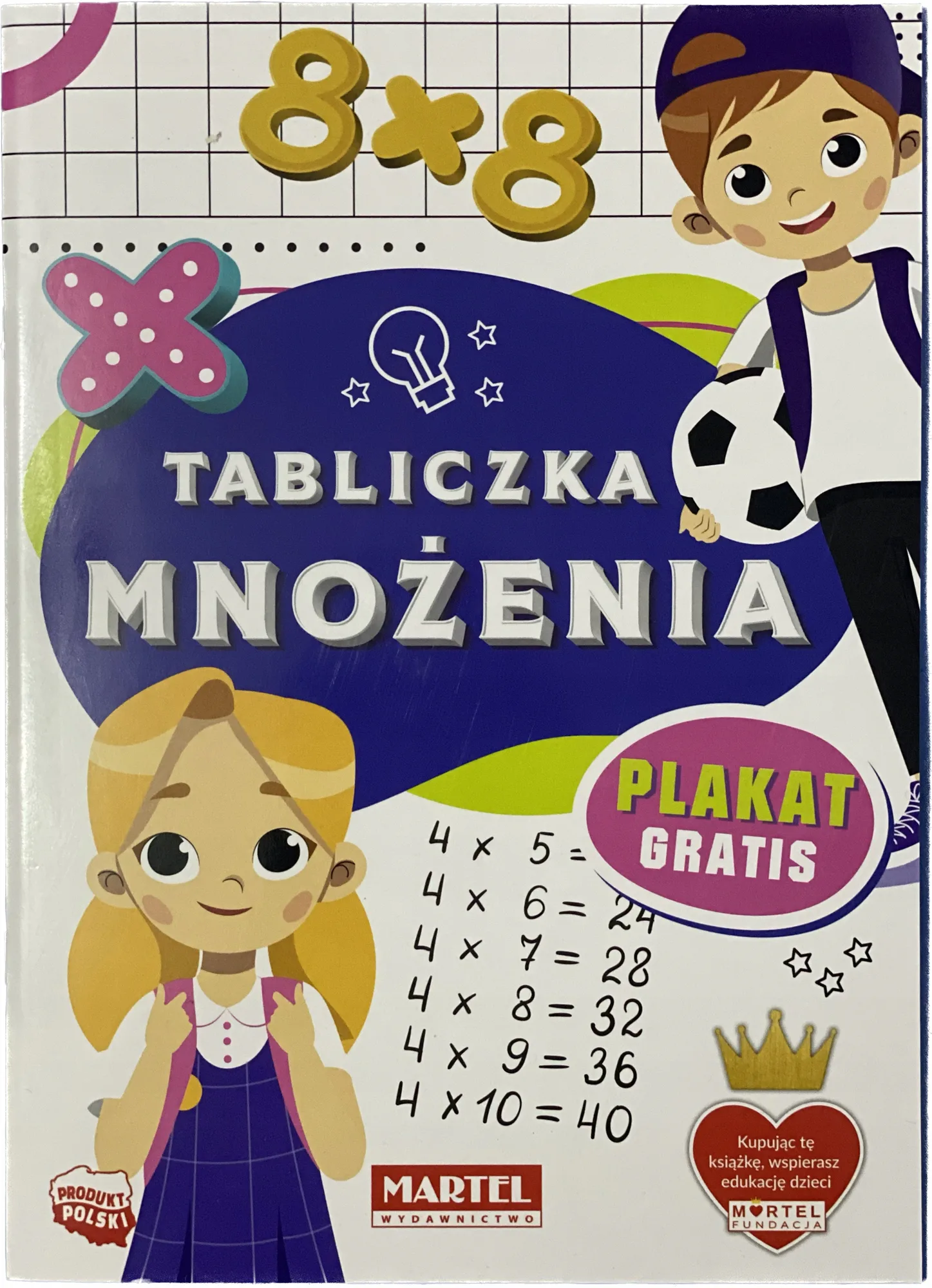 Okładka: Tabliczka mnożenia ćwiczenia karty pracy PLAKAT