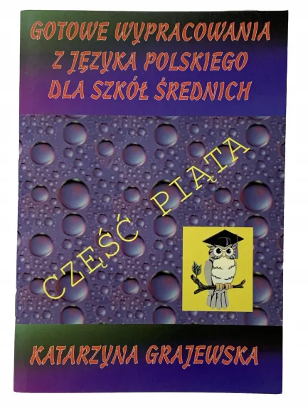 Okładka: WYPRACOWANIA 5 LICEUM JĘZYK POLSKI SZKOŁA ŚREDNIA