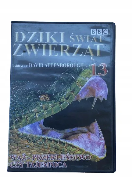 Okładka: Dziki świat zwierząt WĄŻ film dvd BBC płyta