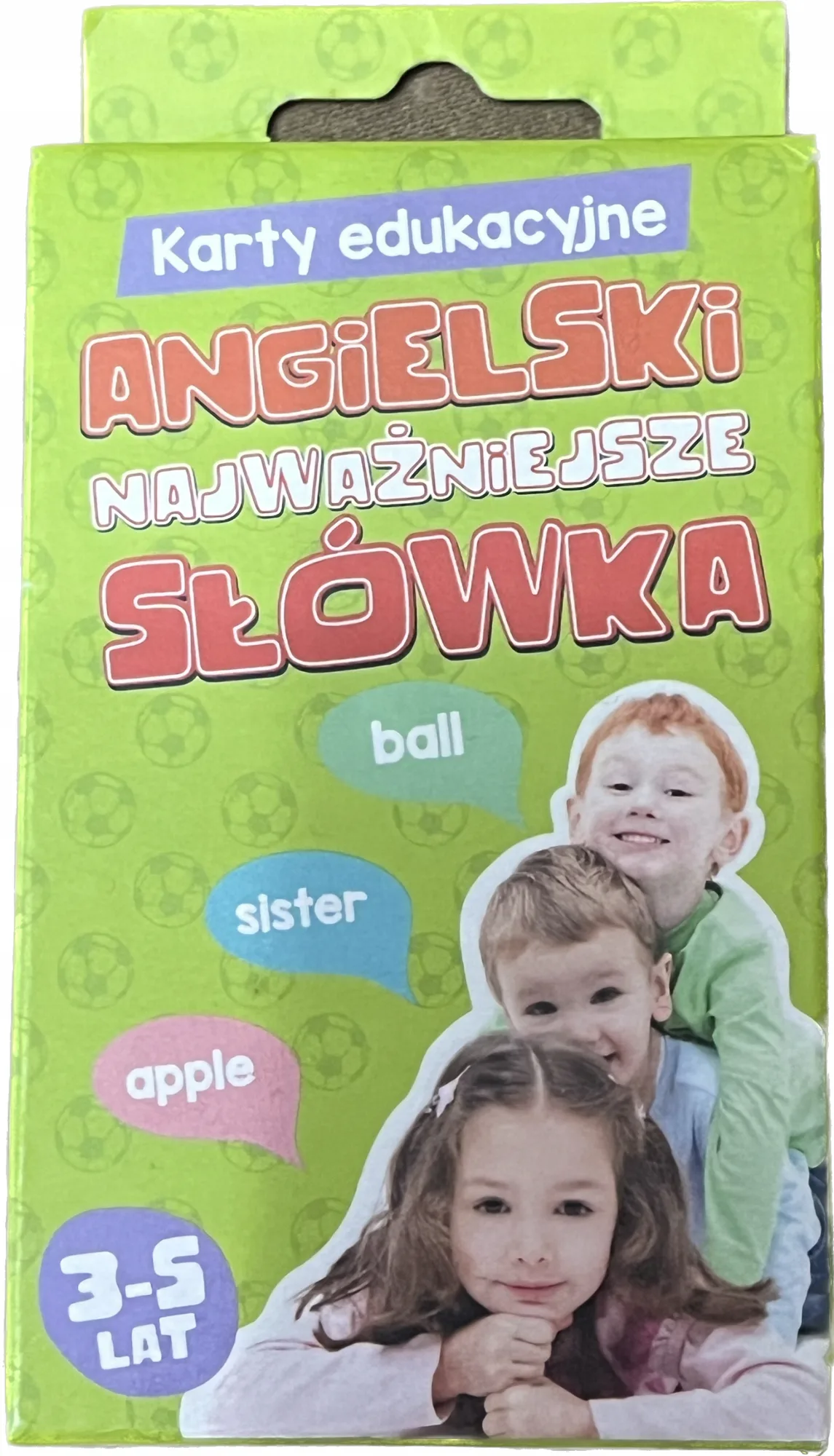 Okładka: Język angielski słówka dla maluchów 3 4 5 lat nauka słówek karty edukacyjne