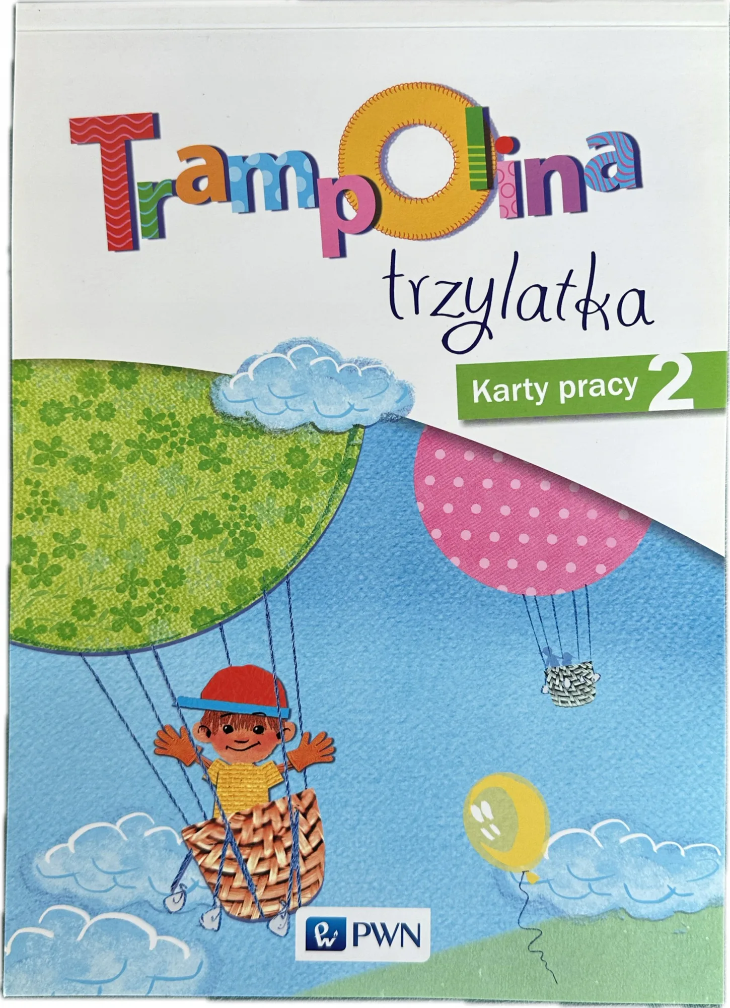 Okładka: TRAMPOLINA trzylatka 3 lata karty pracy ćwiczenia część 2