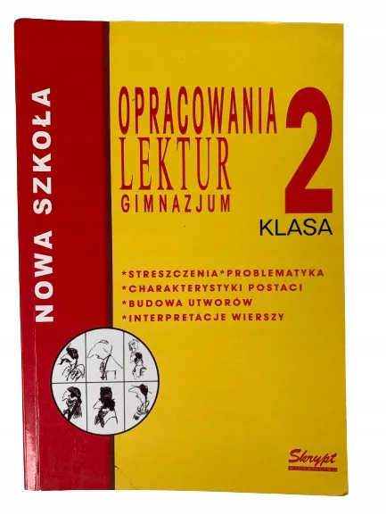 Okładka: OPRACOWANIA LEKTUR. gimnazjum klasa 2