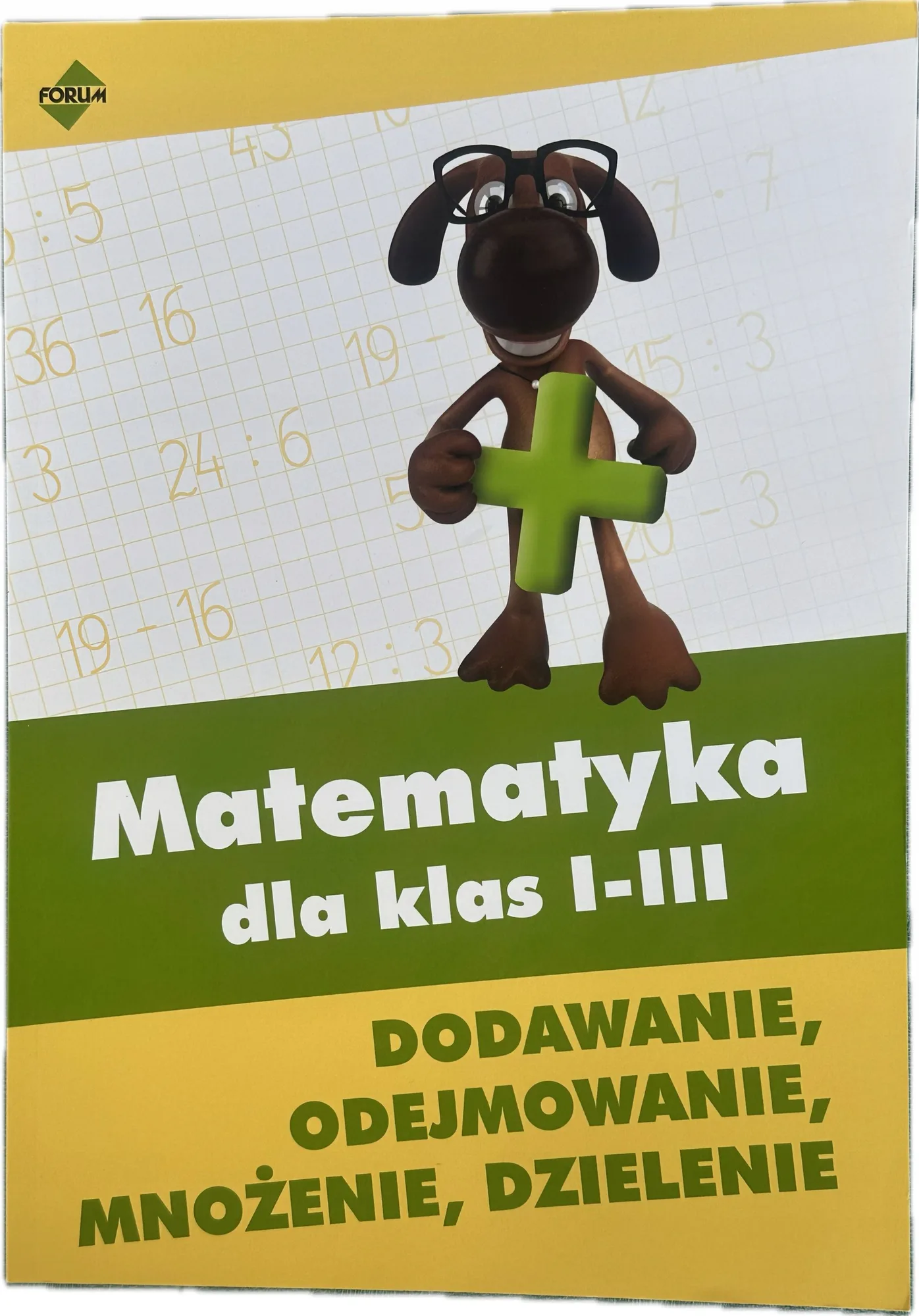 Okładka: MATEMATYKA klasa 1 2 3 dodawanie odejmowanie zadania karty pracy FORUM