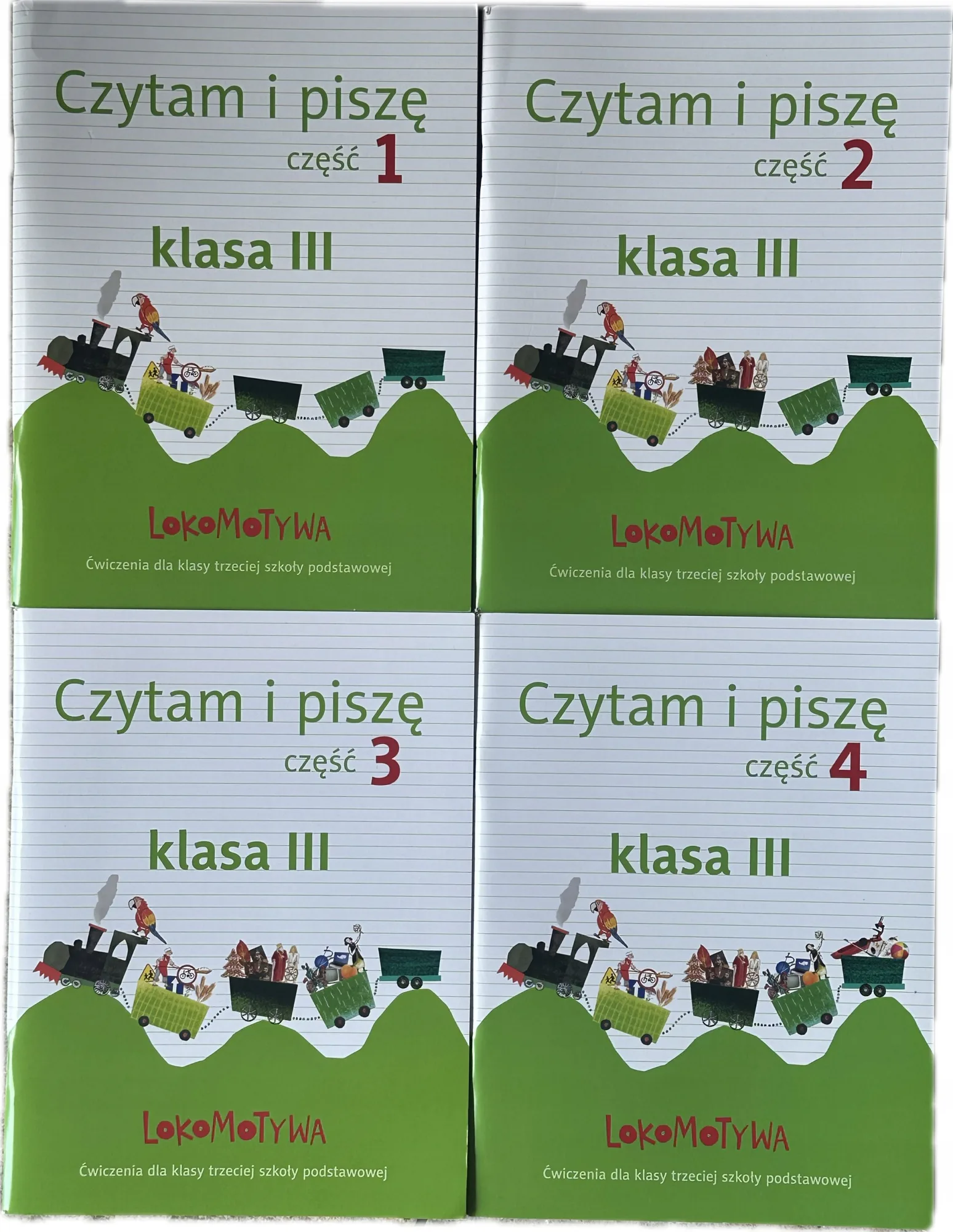 Okładka: Lokomotywa klasa 3 Czytam i piszę Ćwiczenia język polski komplet pakiet