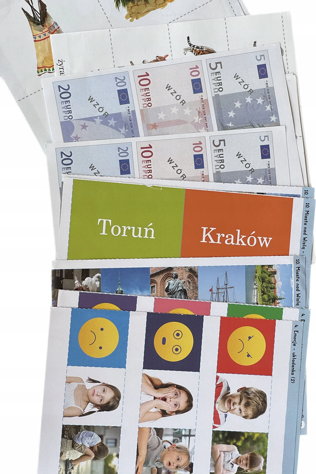 Okładka: MATERIAŁY EDUKACYJNE karty pracy format A4 KL. 1