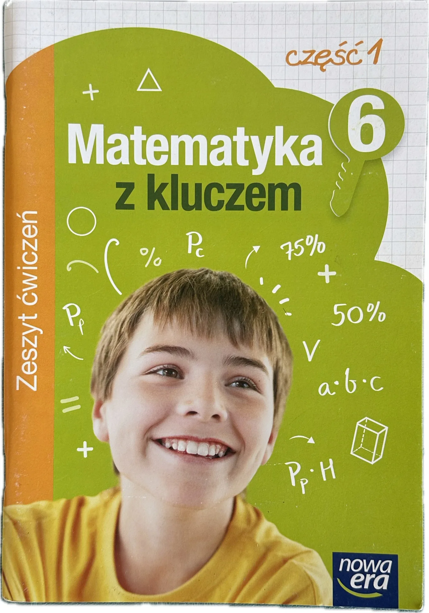 Okładka: MATEMATYKA Z KLUCZEM ćwiczenia ZESZYT ćwiczeń klasa 6 część 1 NOWA ERA