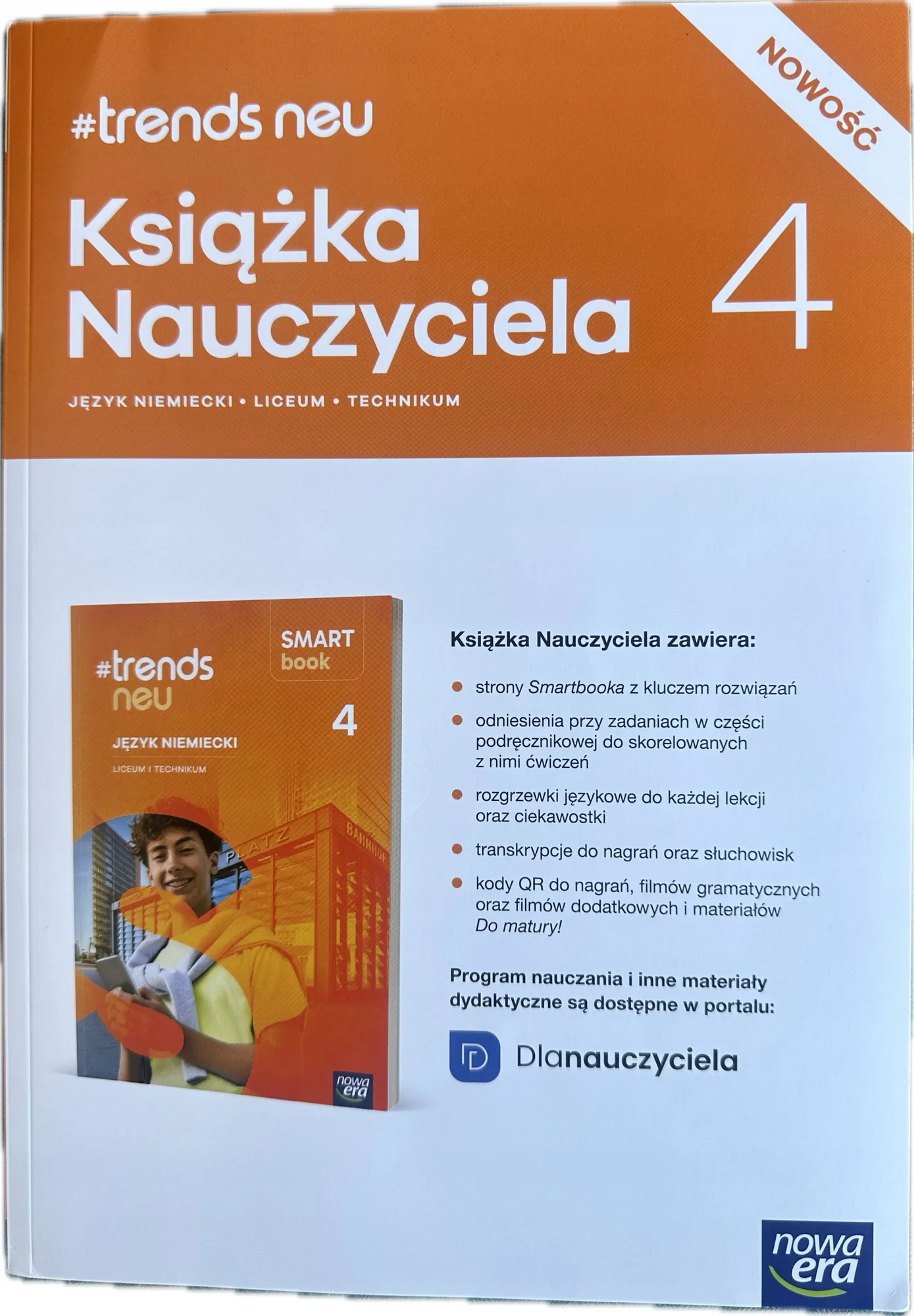 Okładka: TRENDS NEU 4 ksiązka nauczyciela język niemiecki NOWA EDYCJA 2026