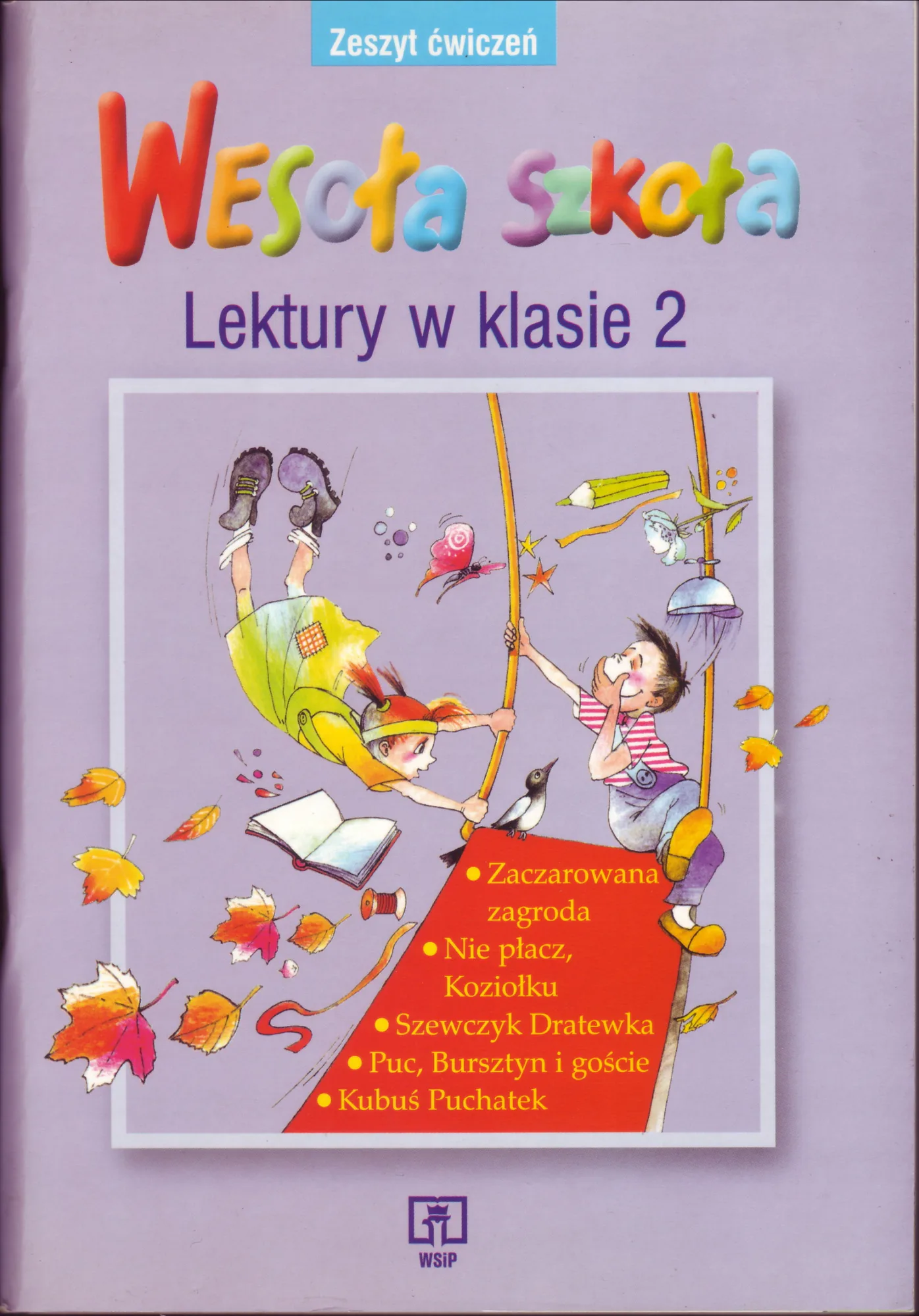 Okładka: Wesoła szkoła WSIP KLASA 2 KARTY PRACY ĆWICZENIA Z LEKTURY zeszyt ćwiczeń