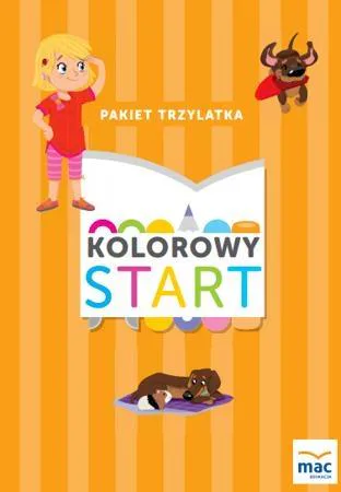 Okładka: Kolorowy start Trzylatek 3 lata karty pracy Box pakiet