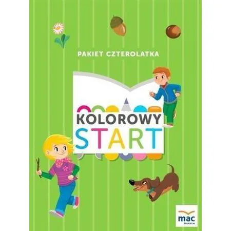 Okładka: Kolorowy start Czterolatek 4-latek Box karty pracy