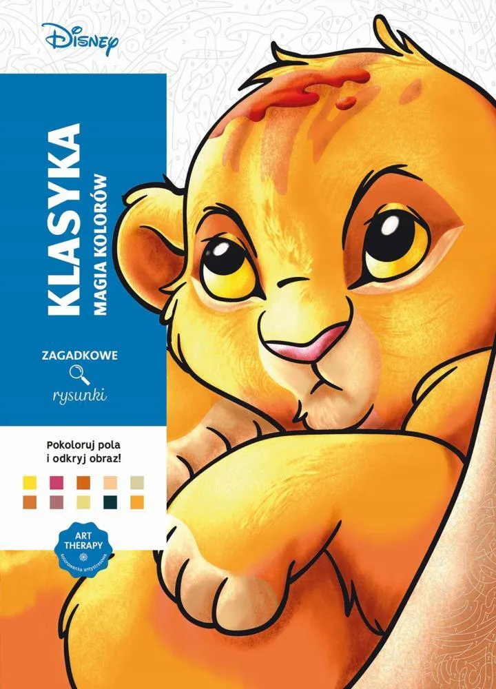 Okładka: Art therapy. Kolorowanka antystresowa. Disney. Klasyka. Magia kolorów.