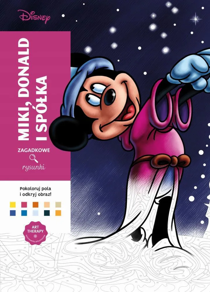 Okładka: Art therapy. Kolorowanka antystresowa. Disney. Miki, Donald i spółka.
