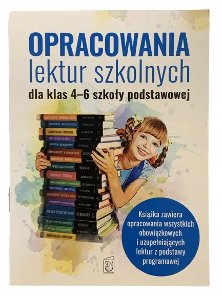 Okładka: OPRACOWANIA LEKTUR szkolnych omówienia streszczenia klasa 4 5 6 ściąga