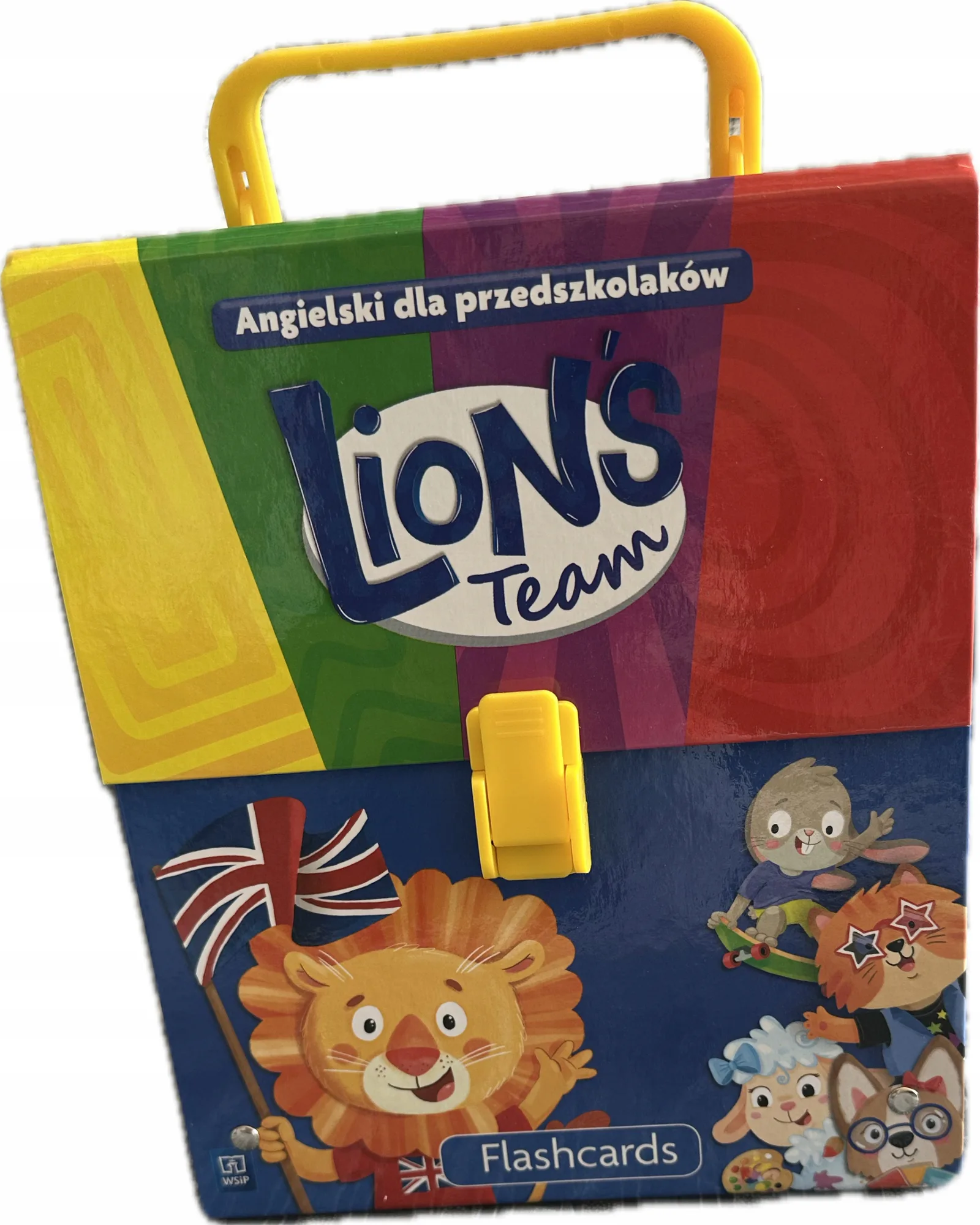 Okładka: Lions team angielski dla przedszkolaków pakiet edukacyjny FLASHCARDS KARTY