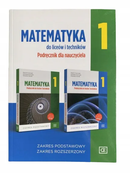 Okładka: Matematyka KLASA 1 PAZDRO KSIĄŻKA NAUCZYCIELA OE