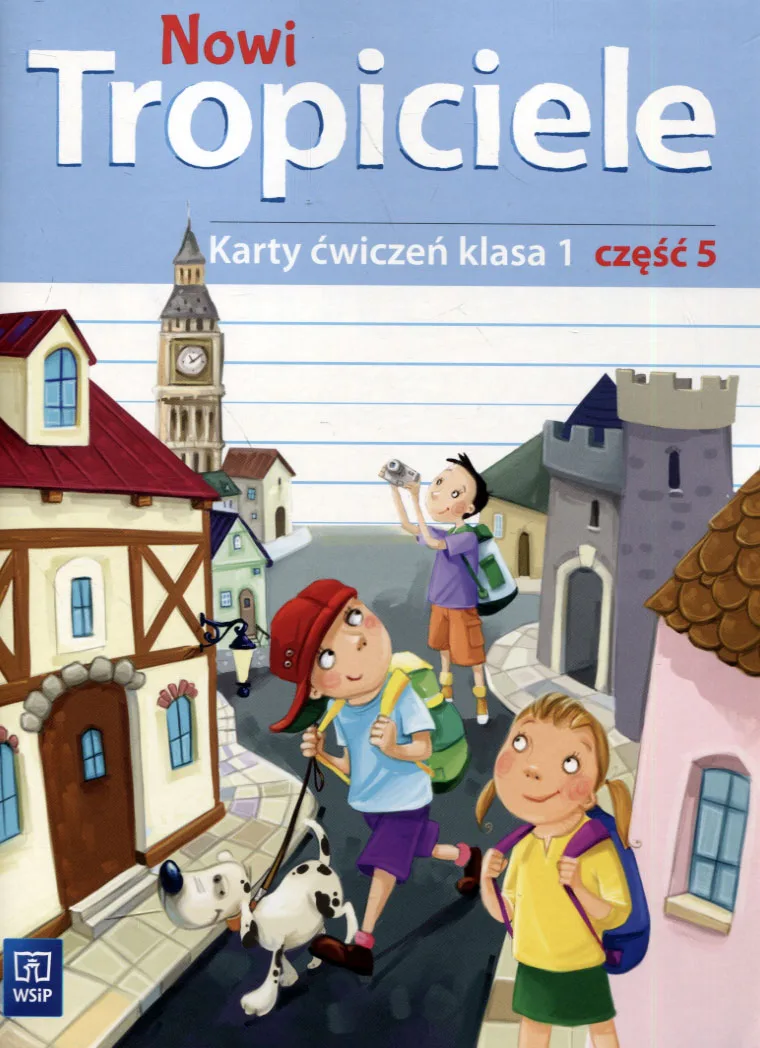 Okładka: Nowi Tropiciele klasa 1 Karty JĘZYK POLSKI Część 5 ćwiczenia