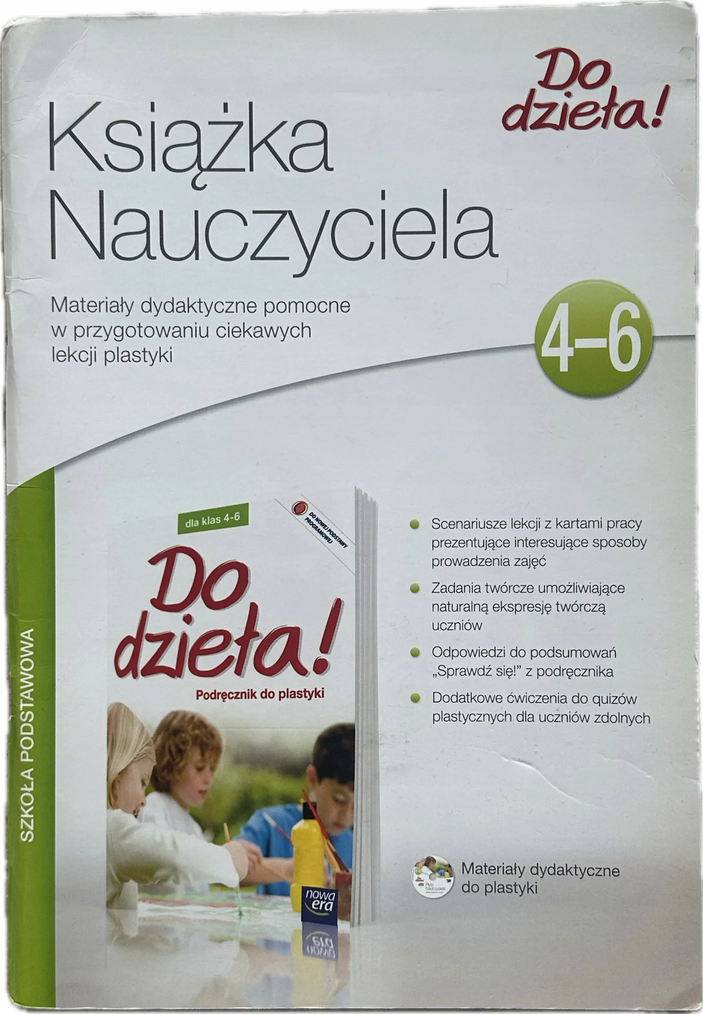 Okładka: DO DZIEŁA plastyka klasa 4 5 6 książka nauczyciela NOWA ERA