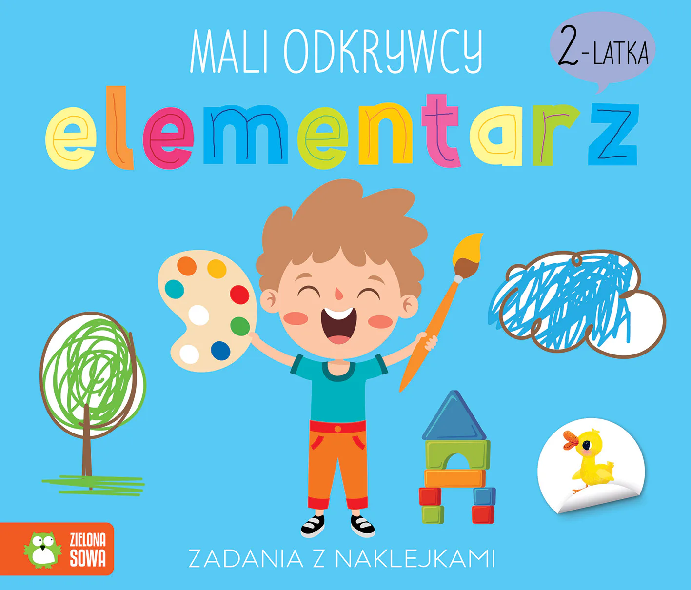 Okładka: Elementarz 2-latka 2 lata dwulatka karty pracy zadania ćwiczenia