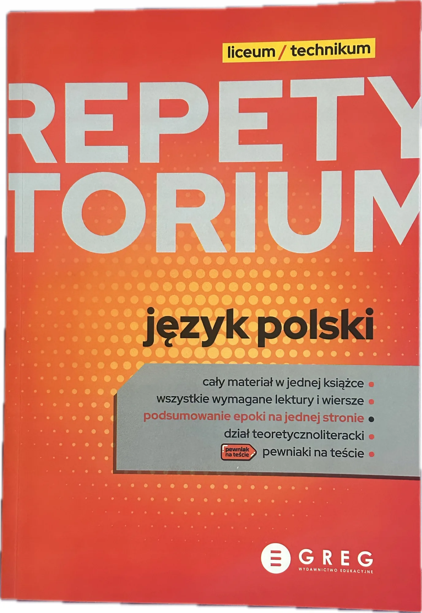 Okładka: Repetytorium język polski praca zbiorowa