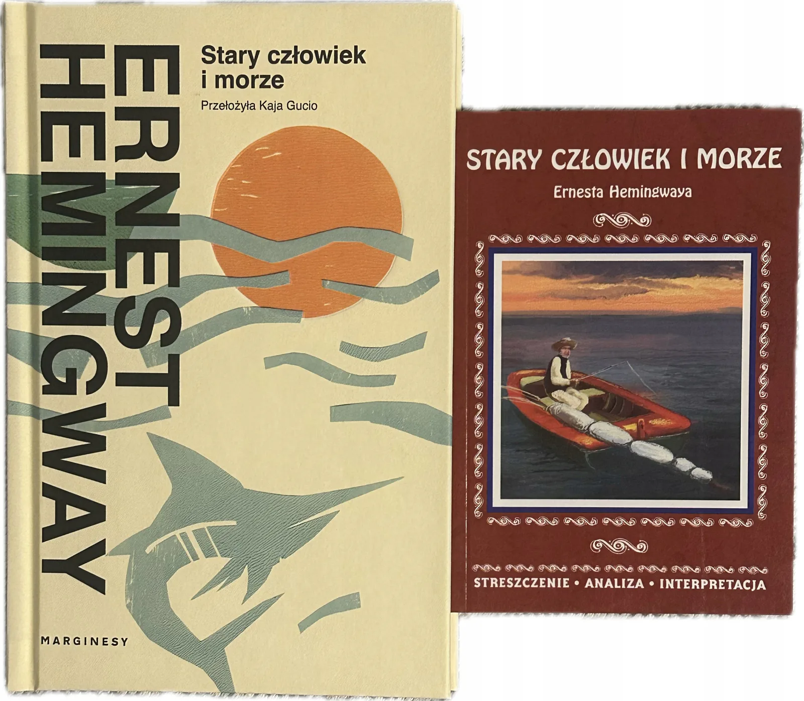 Okładka: Stary człowiek i morze Ernest Hemingway + opracowanie streszczenie lektury
