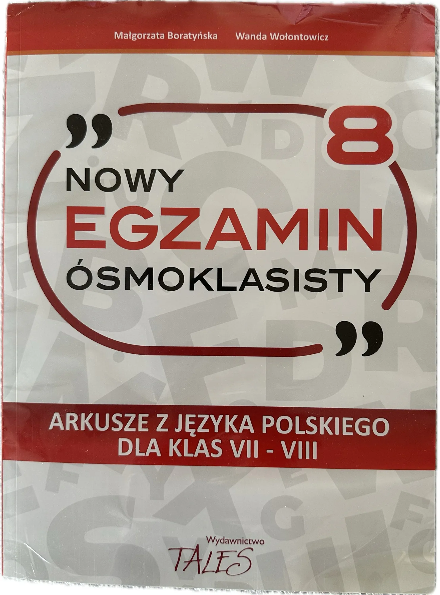 Okładka: Nowy Egzamin ósmoklasisty 8 KLASA Język polski Arkusze Tales. 2026