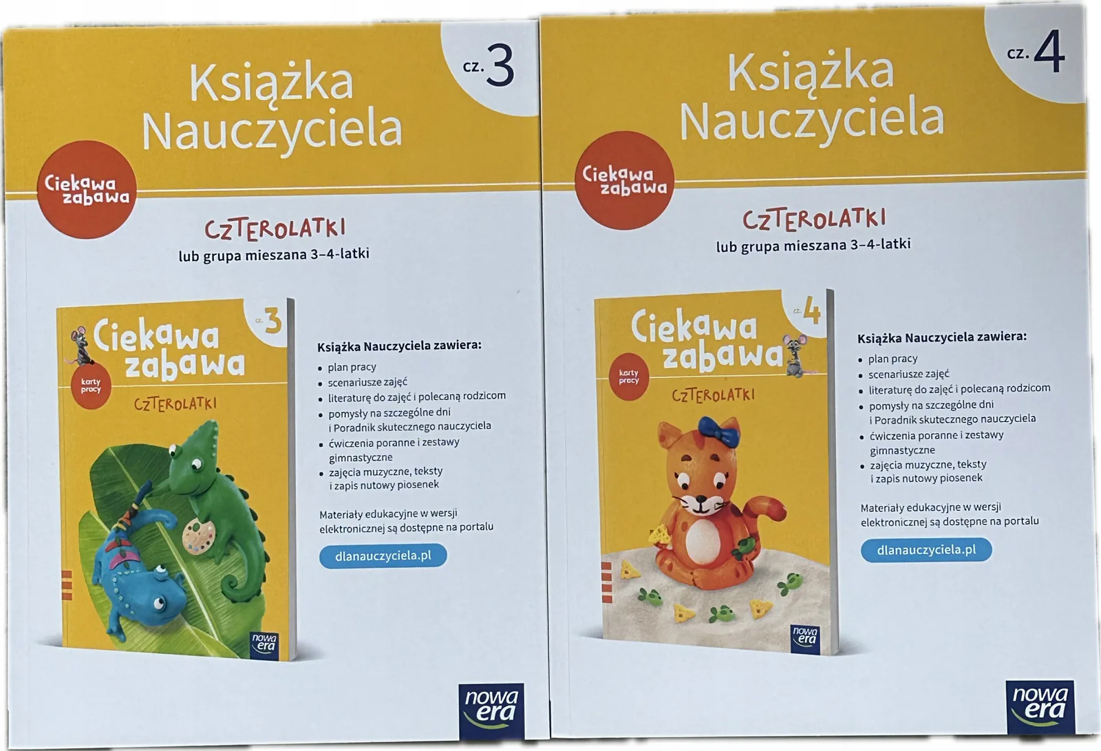 Okładka: Czterolatki książka nauczyciela ciekawa zabawa 3-4 - LATKI CZĘŚĆ 3 i 4