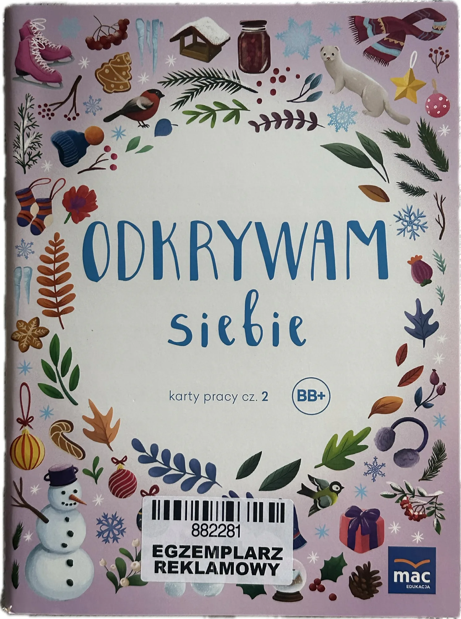 Okładka: Odkrywam siebie poziom B B+ karty pracy część 2 MAC sześciolatek 6 lat