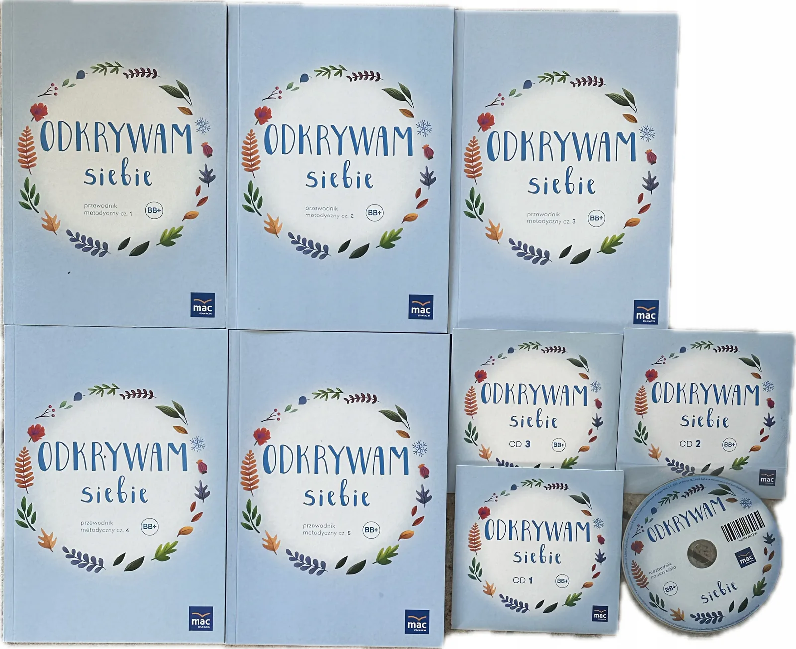 Okładka: Odkrywam siebie MAC ksiązka nauczyciela 5 sztuk przewodnik BB+ płyty cd