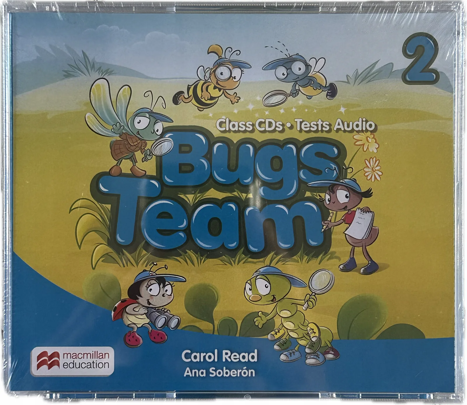 Okładka: BUGS TEAM klasa 2 CLASS CDS NAGRANIA nauczyciela AUDIO płyty cd komplet